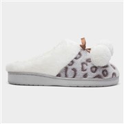 The Slipper Company Womens Grey Leopard Mule (Click For Details)