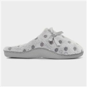 The Slipper Company Womens Grey Polka Dot Mule (Click For Details)