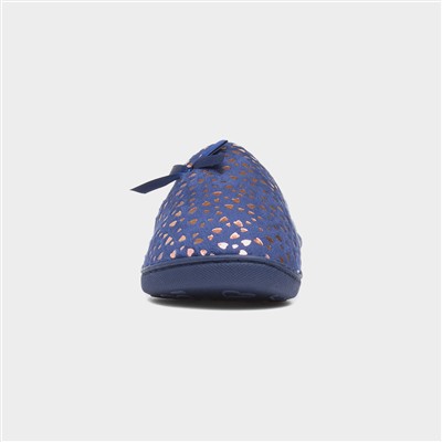 Clara Womens Navy Mule Slipper