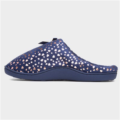 Clara Womens Navy Mule Slipper