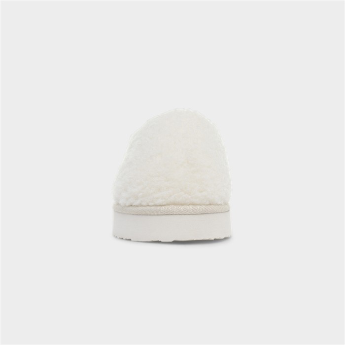 Womens Beige Mule Slipper