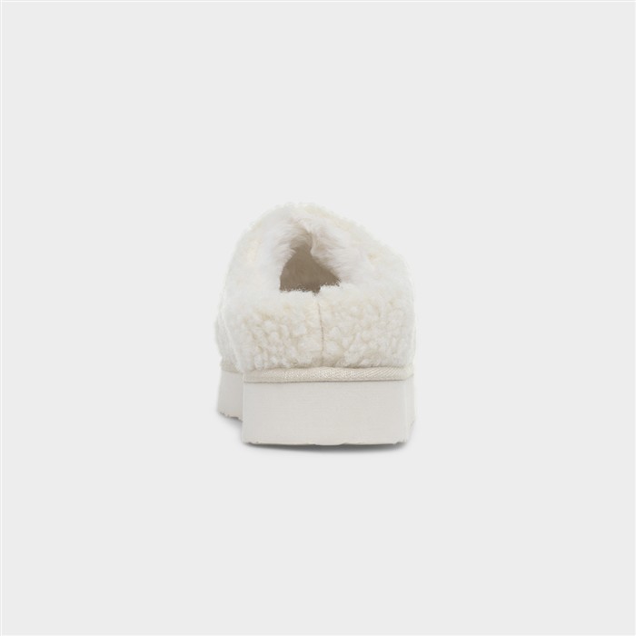 Womens Beige Mule Slipper