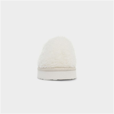 Womens Beige Mule Slipper