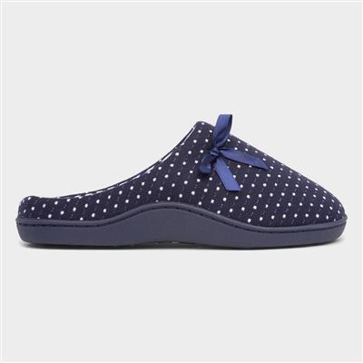 Rheba Womens Navy Mule Slipper