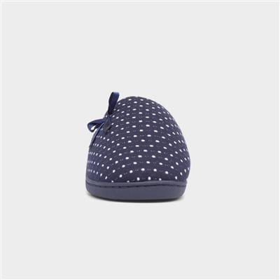 Rheba Womens Navy Mule Slipper