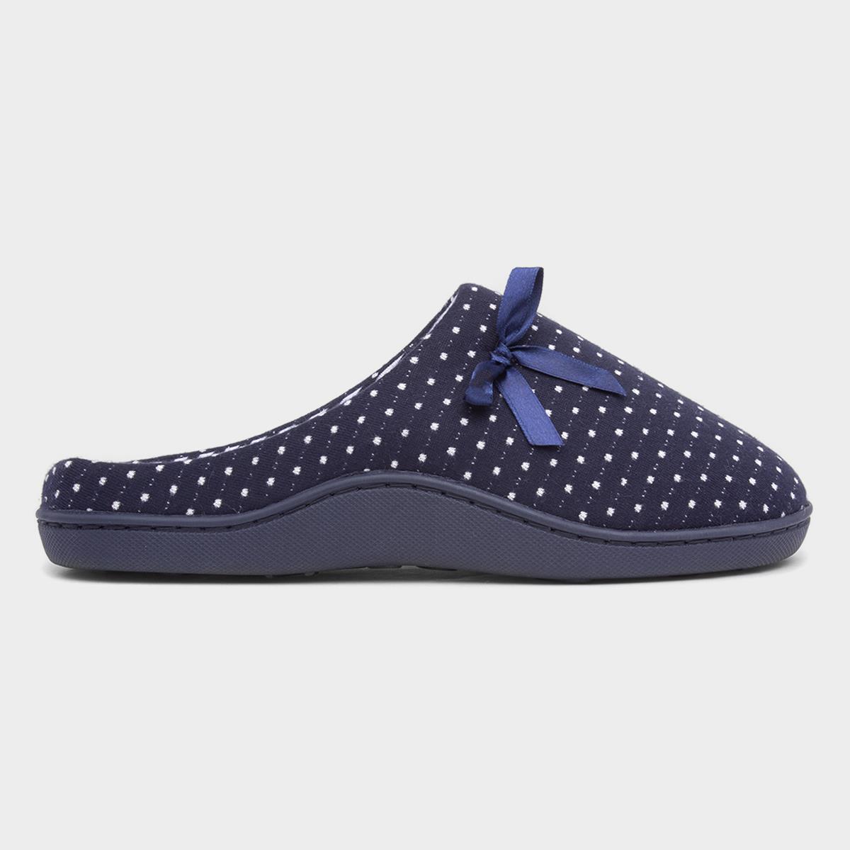 Rheba Womens Navy Mule Slipper