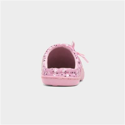 Womens Pink Mule Slipper