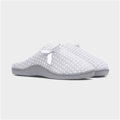 Rheba Womens Blue Mule Slipper