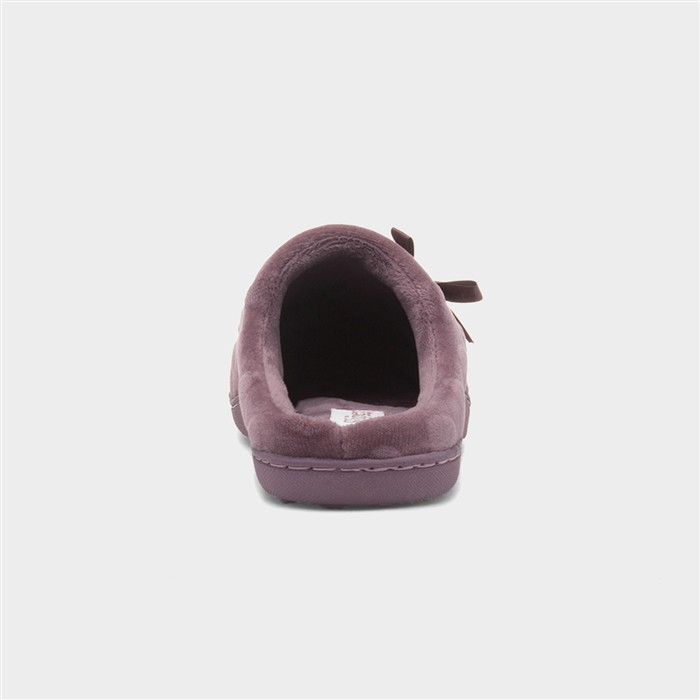 Womens Berry Heart Bow Mule