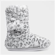 The Slipper Company Womens Grey Leopard Bootie (Click For Details)