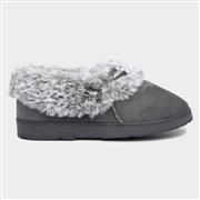 The Slipper Company Liza Womens Grey Leopard Full (Click For Details)