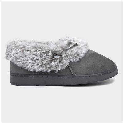 Liza Womens Grey Leopard Full