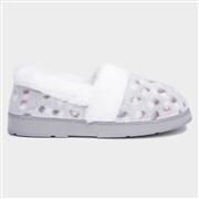 The Slipper Company Liz Womens Snow Leopard Full (Click For Details)