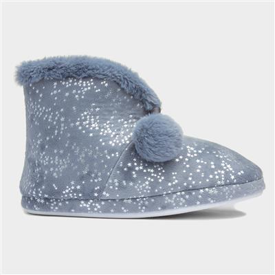 Cassie Womens Blue Bootie