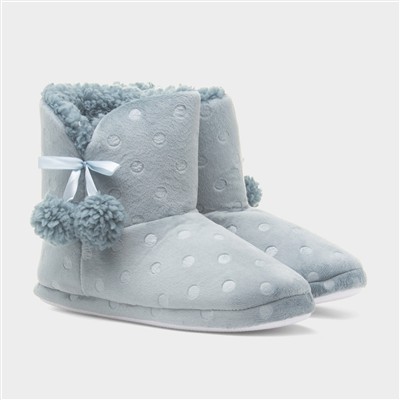 Womens Aqua Slipper