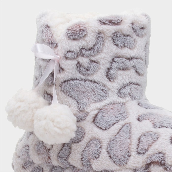 Womens Grey Slippers
