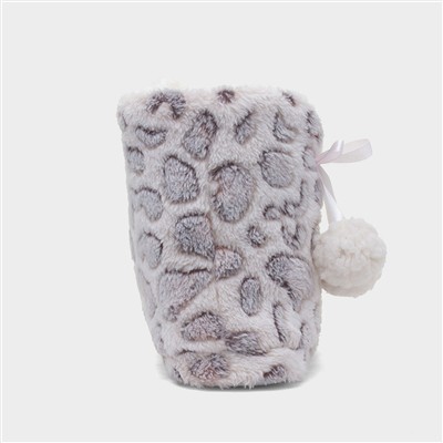 Womens Grey Slippers