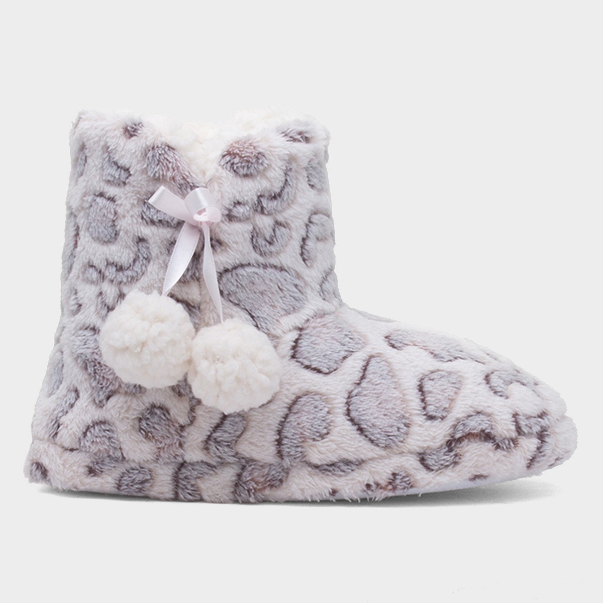 Womens Grey Slippers