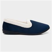 The Slipper Company Frida Womens Navy Velour Full (Click For Details)