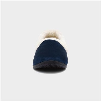 Womens Navy Velour Full