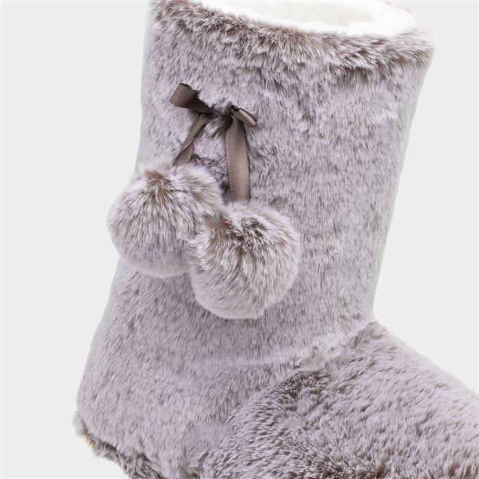 Womens Mink Faux Bootie