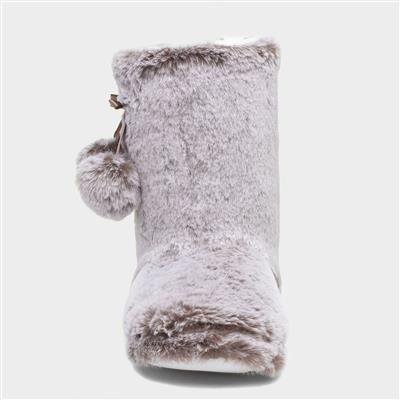 Womens Mink Faux Bootie