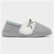 The Slipper Company Womens Grey Faux Fur Slipper (Click For Details)
