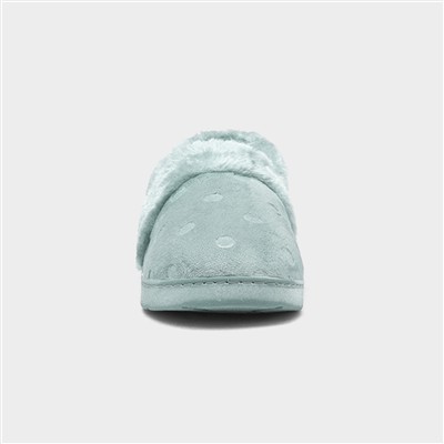 Womens Aqua Full Slipper