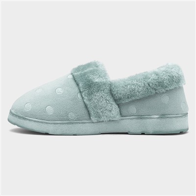 Womens Aqua Full Slipper