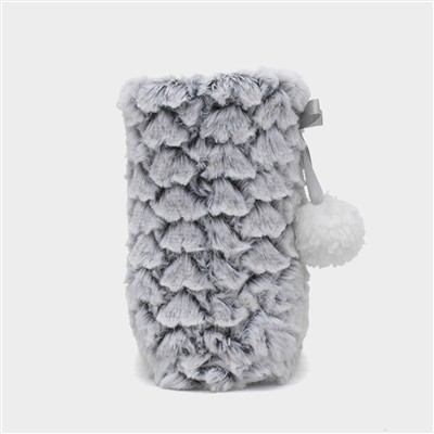 Womens Grey Slipper Boot