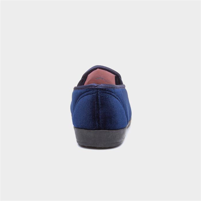 Womens Navy Full Slipper