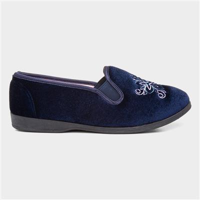 Womens Navy Twin Gusset