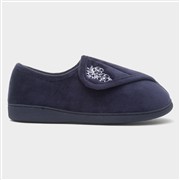The Slipper Company Womens Navy Full Slipper (Click For Details)