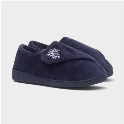 Womens Navy Slipper