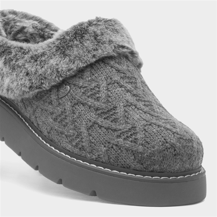 Bobs Keepsakes Womens Charcoal Slipper