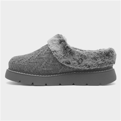 Bobs Keepsakes Womens Charcoal Slipper