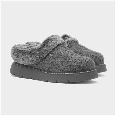 Bobs Keepsakes Womens Charcoal Slipper