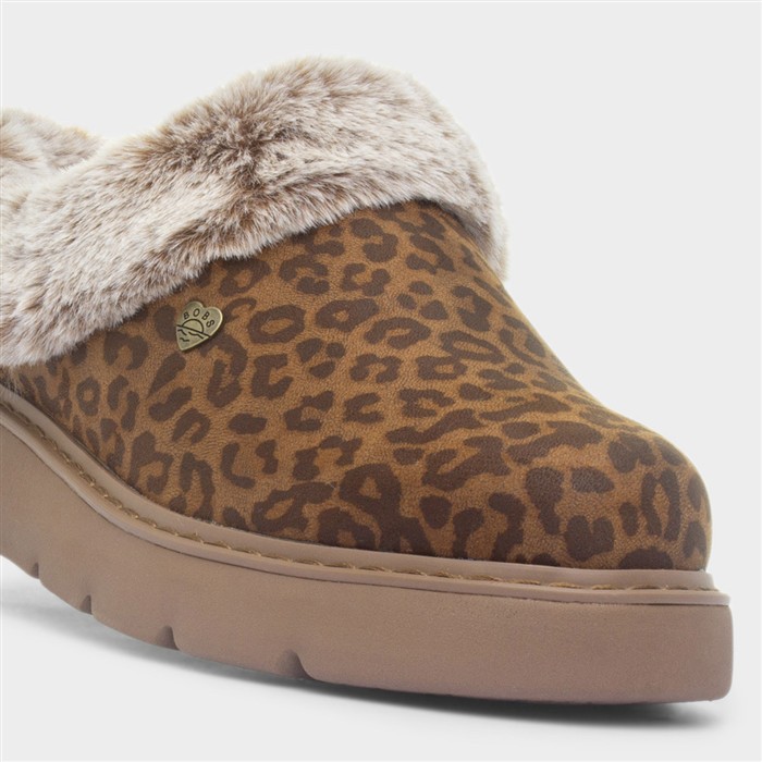 Bobs Keepsakes Womens Leopard Slipper