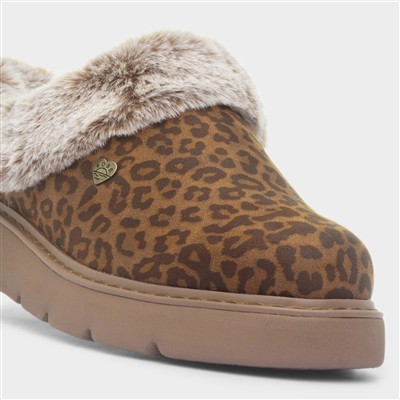 Bobs Keepsakes Womens Leopard Slipper