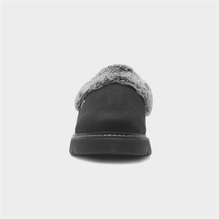 Bobs Keepsakes Womens Black Slipper