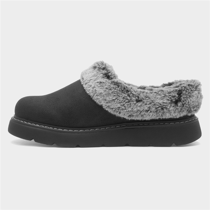 Bobs Keepsakes Womens Black Slipper