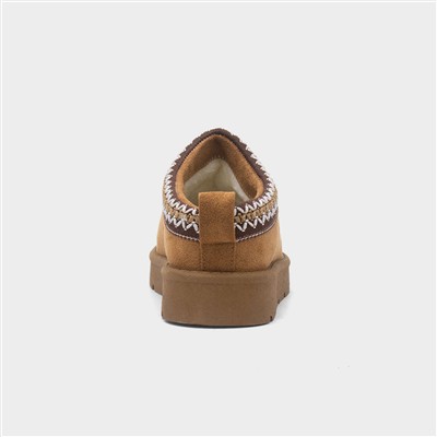 Chloe Womens Chestnut Slipper
