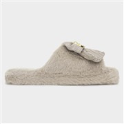 Truffle Collection Layla Beige Faux Fur Slipper (Click For Details)