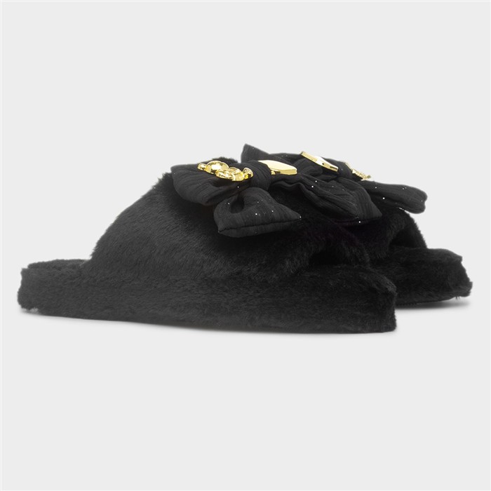 Layla Womens Black Slipper