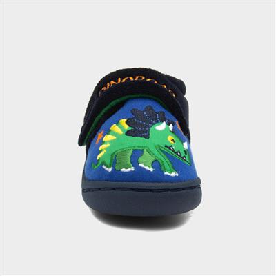 Boys Easy Fasten Slipper