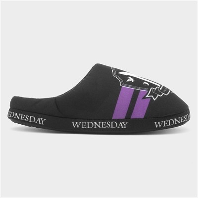 Kids Black Mule Slipper