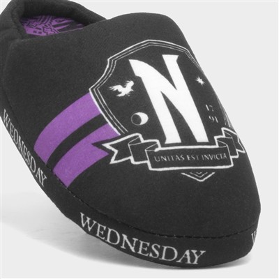 Kids Black Mule Slipper