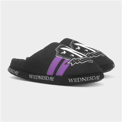 Kids Black Mule Slipper