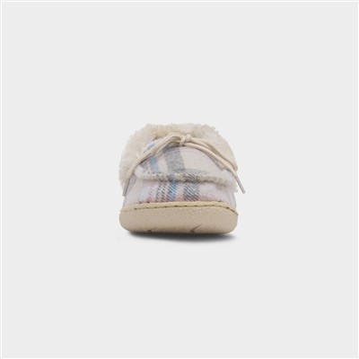Pembroke Womens Oat Bow Moccasin Slipper