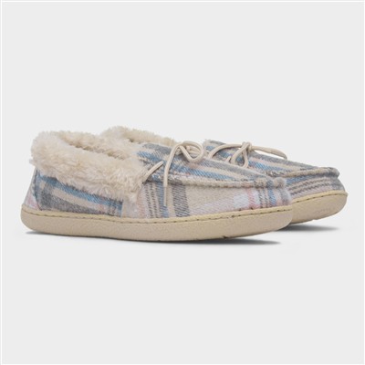 Pembroke Womens Oat Bow Moccasin Slipper